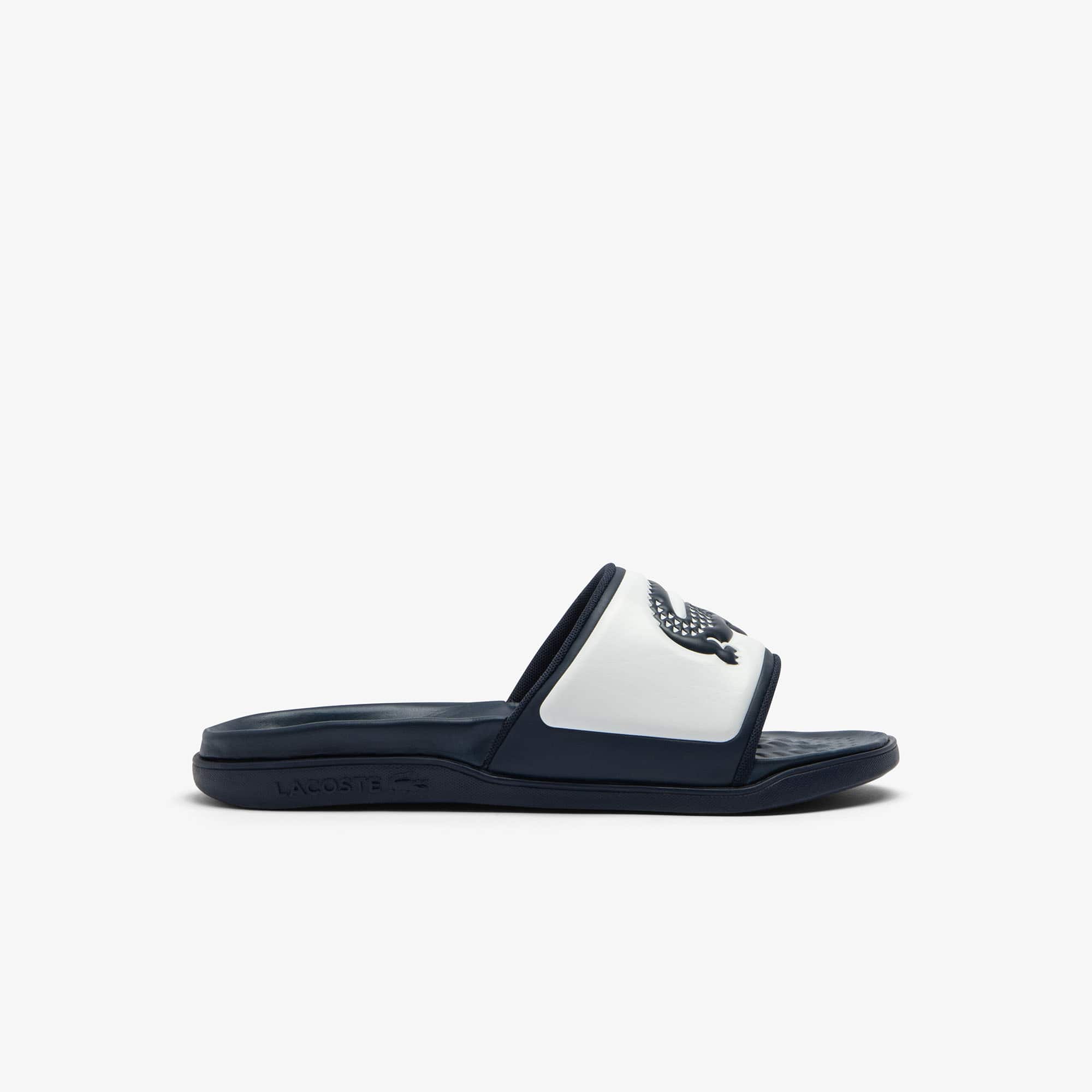 Lacoste Men's Serve Slide Dual - 12 In Blue