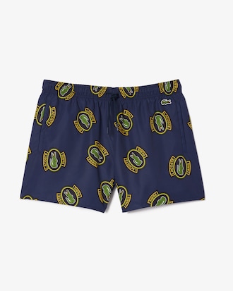 Men's Logo Badge Swim Trunks