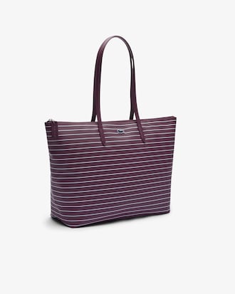 Women's Large Striped L.12.12 Concept Tote