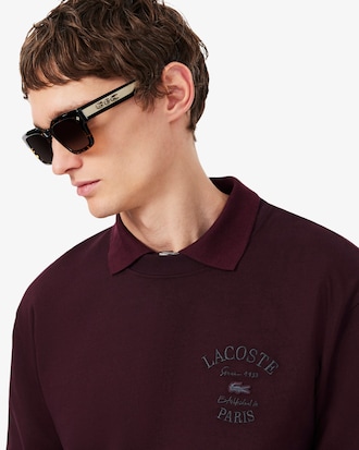 Relaxed Fit Long Sleeved Embroidered T-shirt