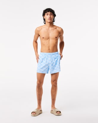 Men’s Two-Tone Monogram Swim Trunks