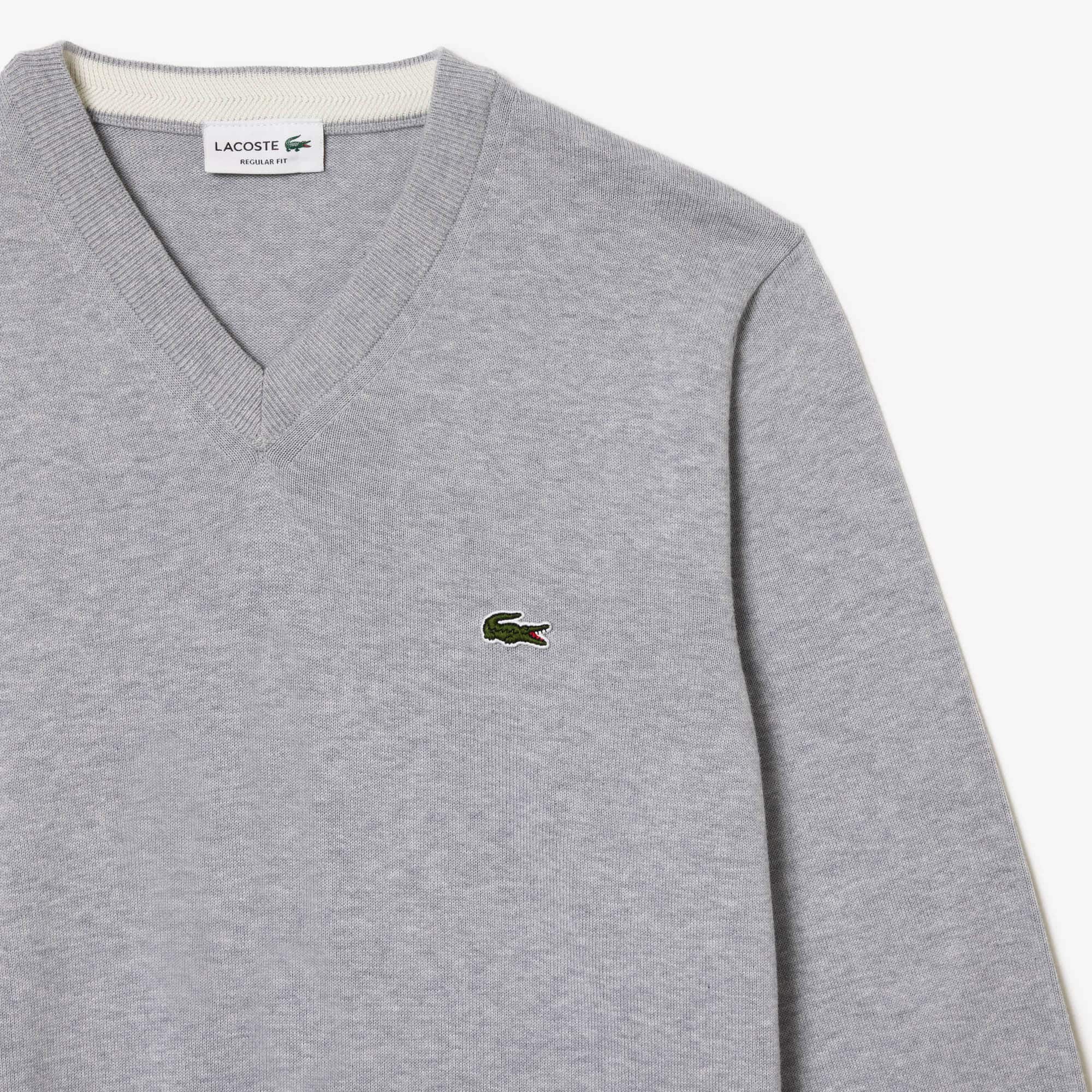 Men's Cotton V-Neck Sweater - Sweaters & Sweatshirts - New In 2026