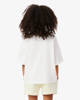 Contrast Badge Cotton T-Shirt