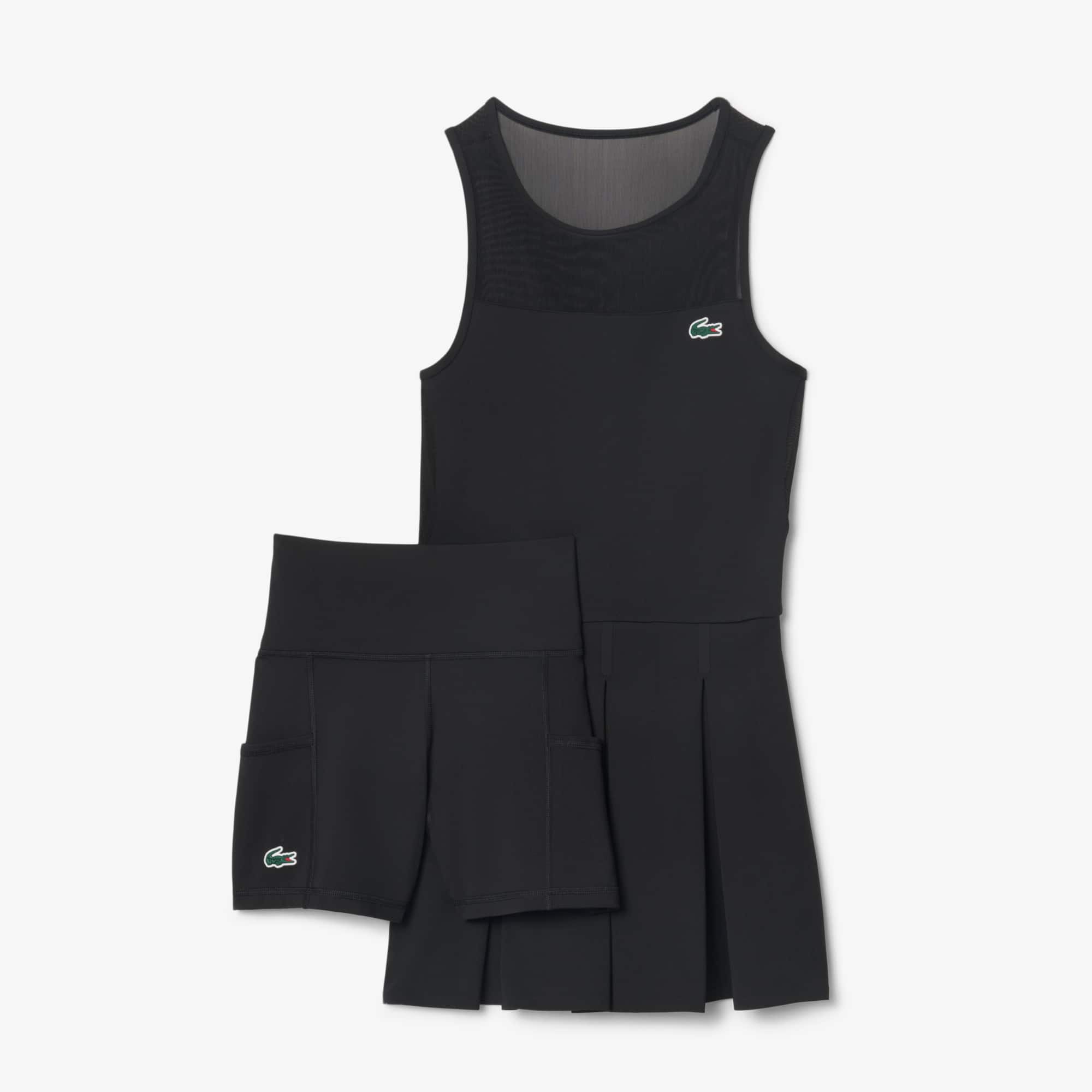 Dual Fabric Pleated Stretch Tennis Dress