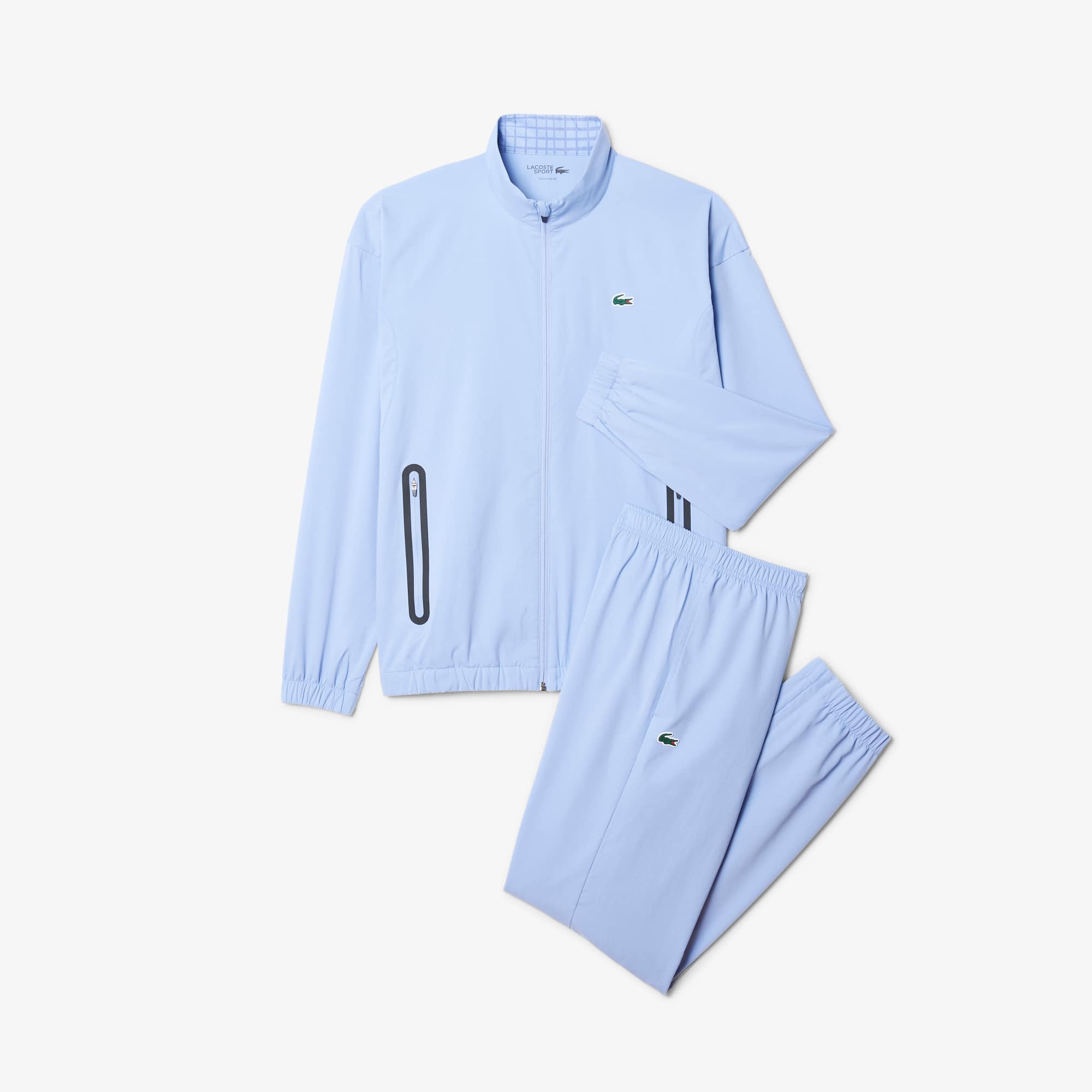 [ラコステ] テニス トレーニングトラックスーツ ラコステ LACOSTE カラーブロックテニストラックスーツ （ブルー