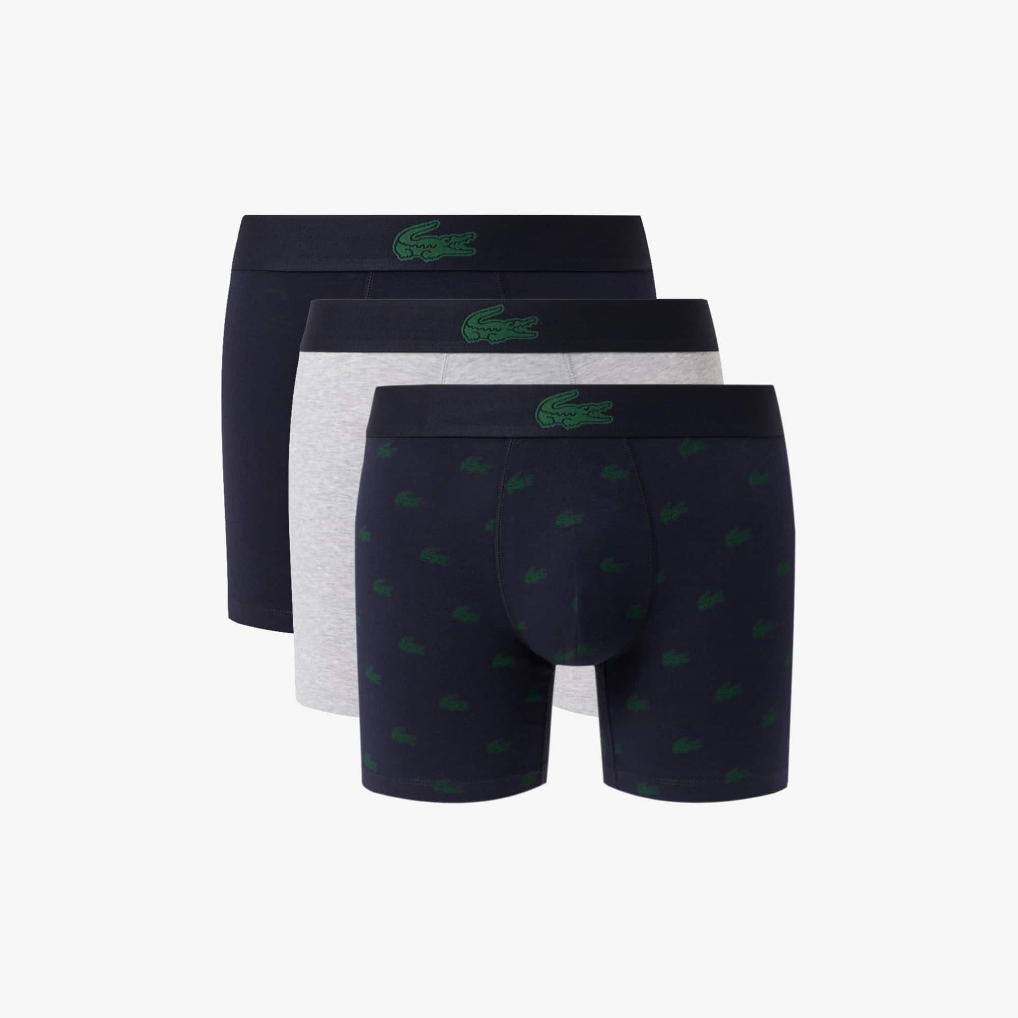3-Pack Stretch Cotton Print Boxers