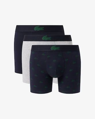 3-Pack Stretch Cotton Print Boxers