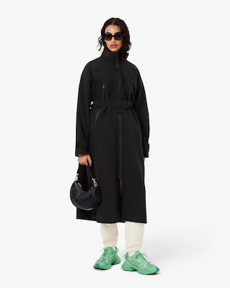 Parka larga oversize repelente al agua para mujer