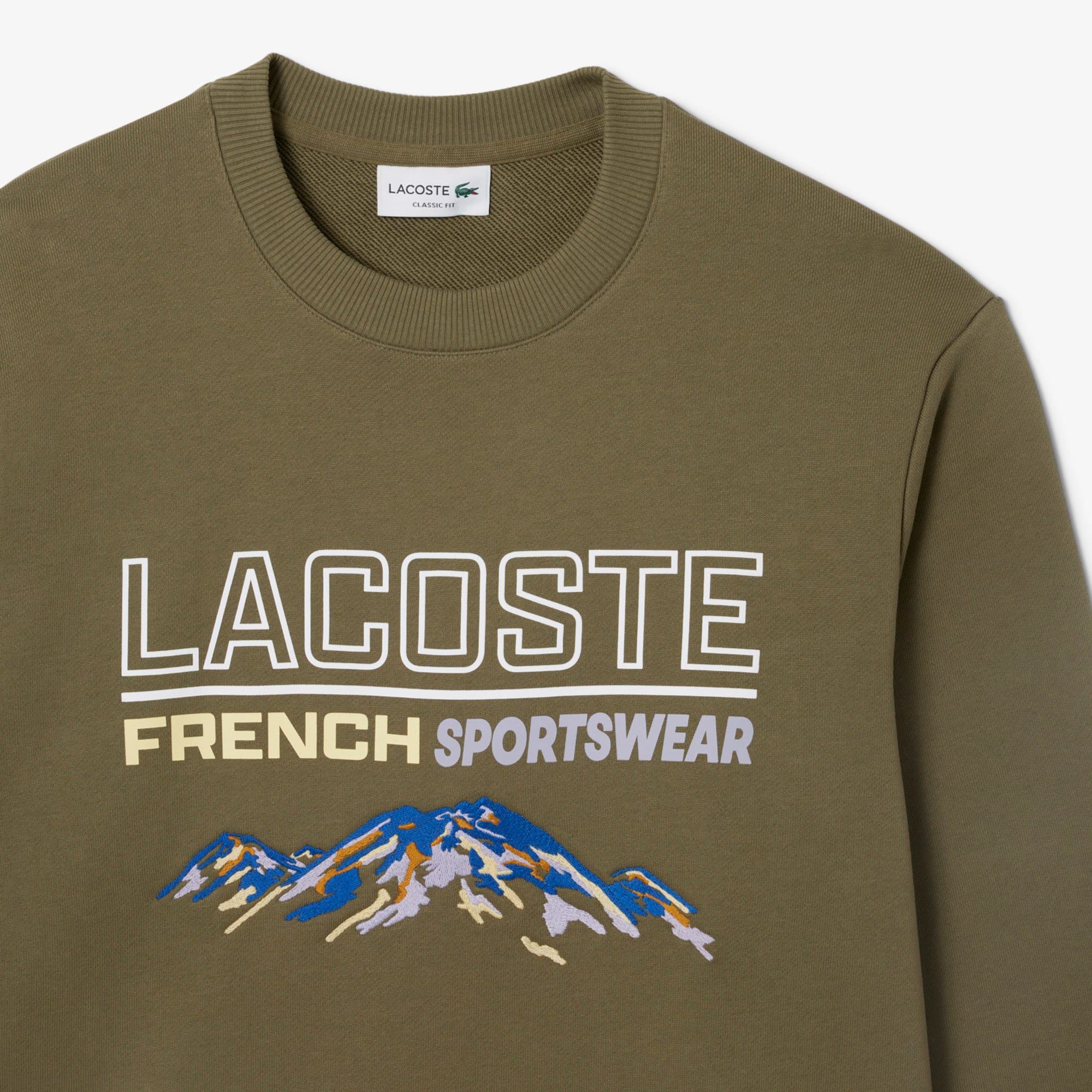 Men's Embroidered Motif Fleece Sweatshirt