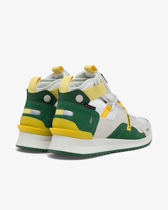 Men's Run Breaker Textile and Leather Sneakers