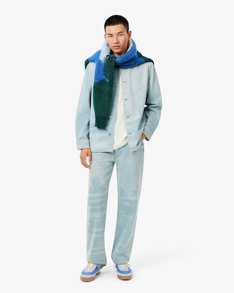 Men's Classic Fit Landscape Crocodile Piqué Polo