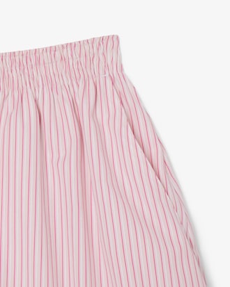 Women's Relaxed Fit Lightweight Striped Poplin Shorts