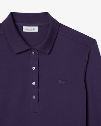 Women's Slim Fit L.12.D Stretch Mini Piqué Polo