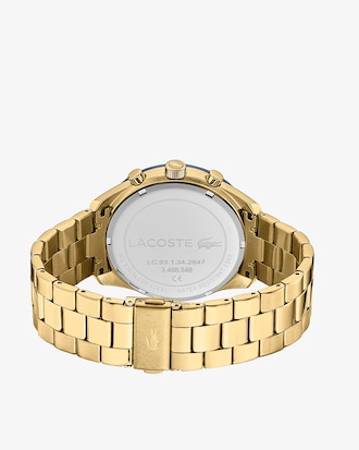 Men&rsquo;s Boston Chronograph Ionic Gold Plated Watch