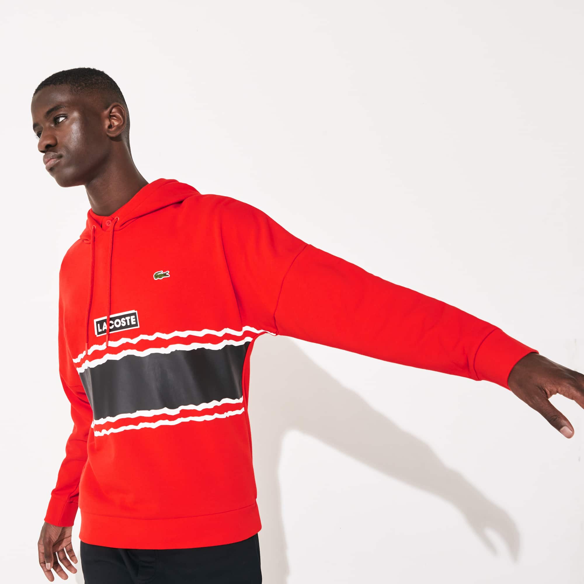 red lacoste jumpsuit