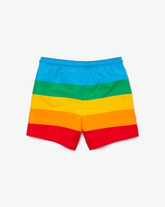 Boys&rsquo; Polaroid Collaboration Striped Swimming Trunks