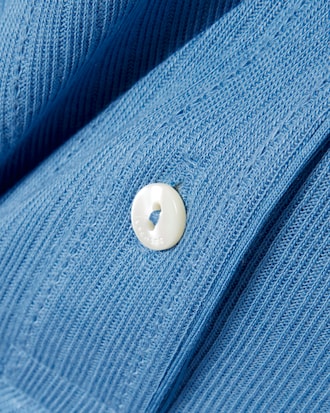 Slim Fit French Made Ribbed Polo