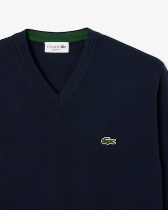 Men's Cotton V-Neck Sweater