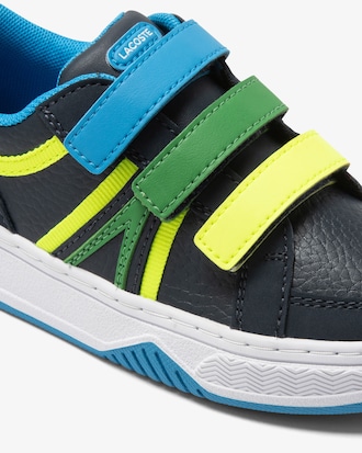 Sneakers sintéticas tricolor para bebés Lacoste L001.