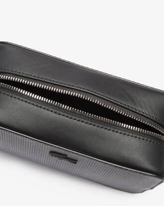 Petit sac &agrave; bandouli&egrave;re Chantaco en cuir piqu&eacute; mat