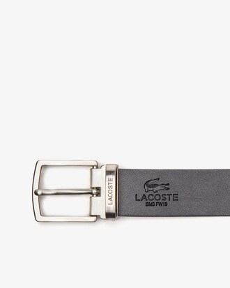 Men's Reversible Leather Belt And 2 Buckles Gift Set