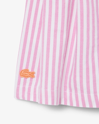 Stretch Oxford Striped Bermuda Shorts