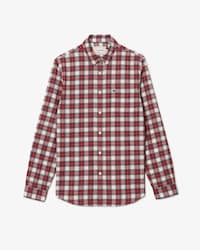 Men's Regular Fit Check Print Flannel Shirt