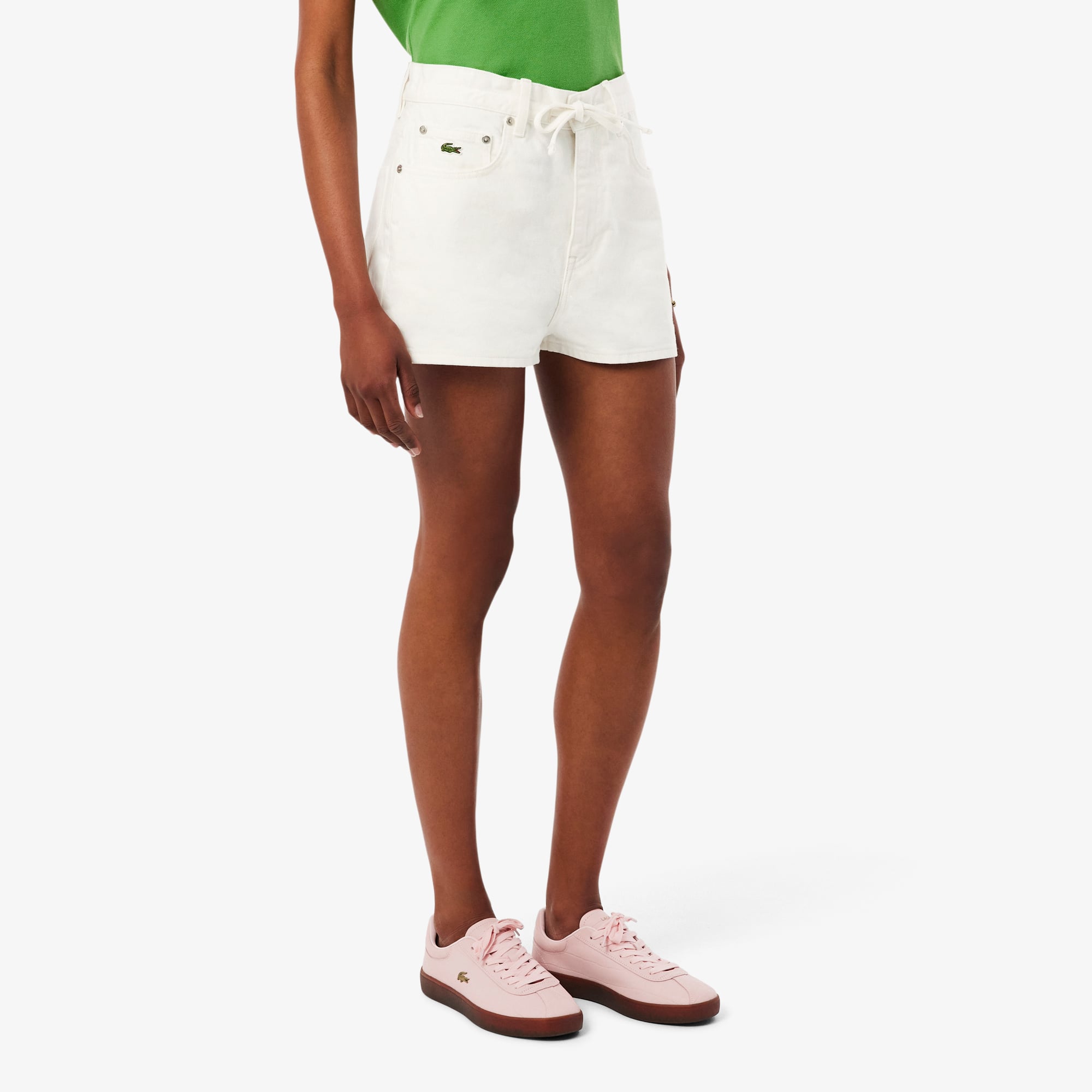 Cotton Denim Shorts