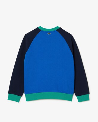 Sudadera de ni&ntilde;o Lacoste con dise&ntilde;o colour block y marca