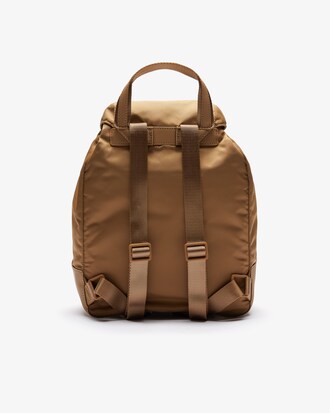 Back To L Clip Flap Nylon Backpack