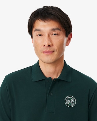 Classic Fit Badge Accent Petit Piqu&eacute; Polo Shirt
