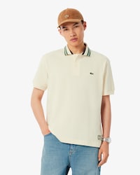 Men's Made In France Classic Fit Stripe Collar Polo