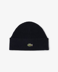 Bonnet unisexe Lacoste en laine cardée