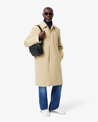 Bolso reportero de piel granulada Angy para hombre