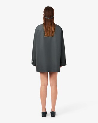 Runway Oversized Twill Mini Dress