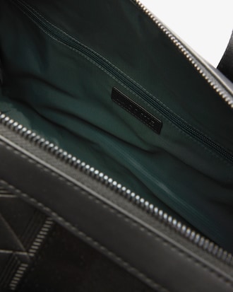 Men's Large Monogram Leather Weekend Bag