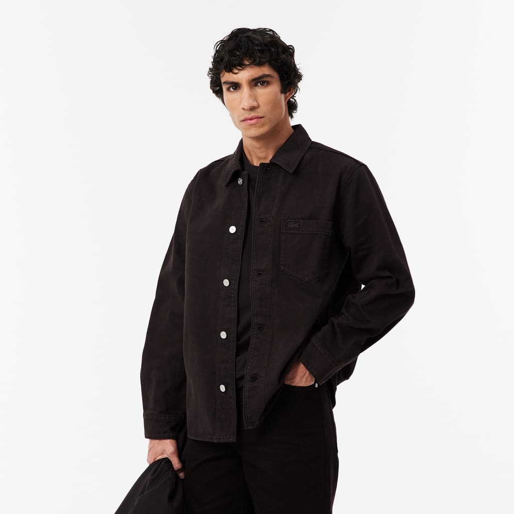 Oversized Denim Overshirt - Button Down Shirts - New In 2026 | Lacoste