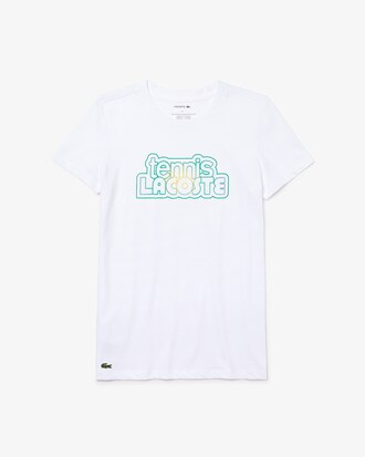 Playera de tenis con estampado gr&aacute;fico Lacoste SPORT para mujer