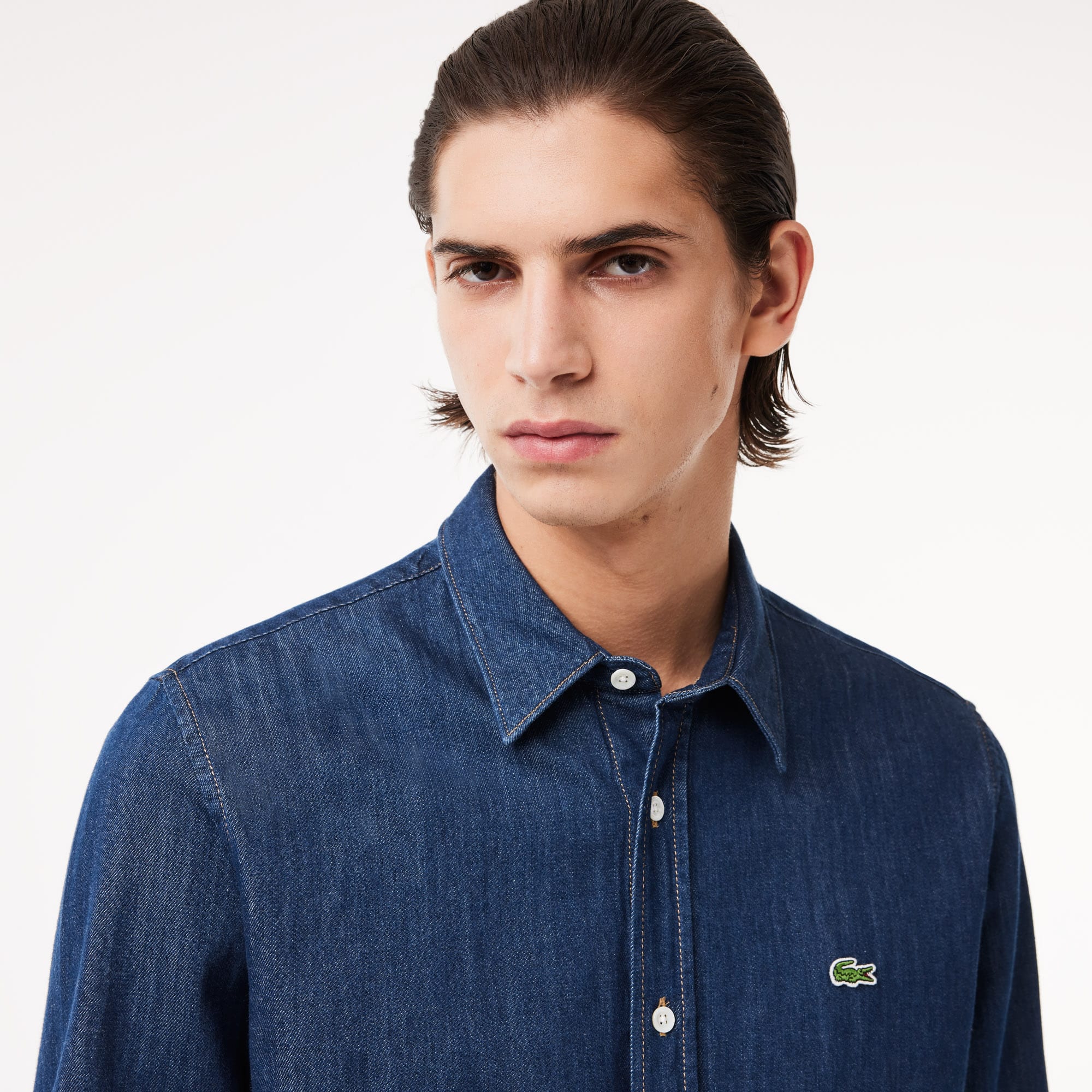 Men's Regular Fit Denim Shirt - Button Down Shirts - New In