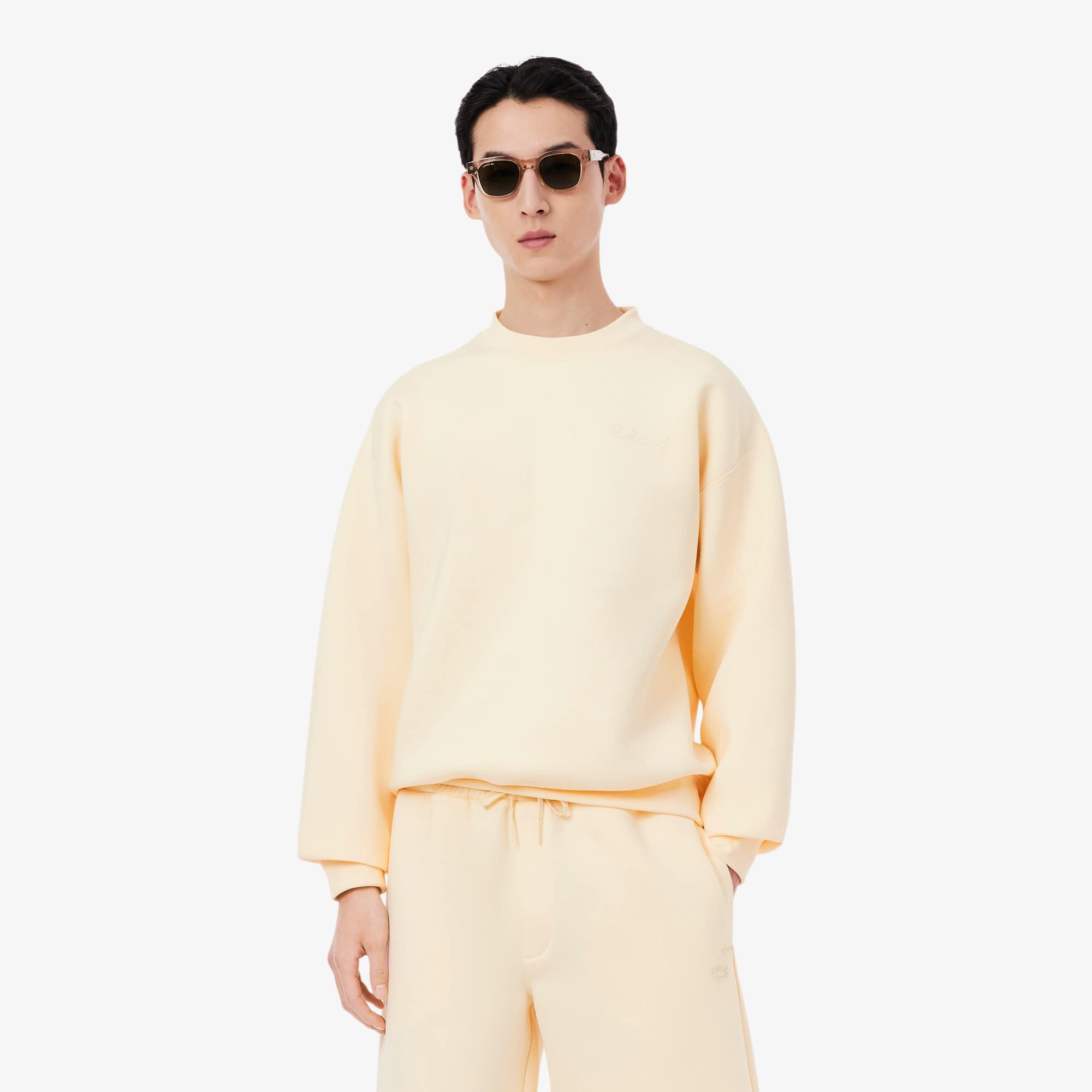 Lacoste Loose Fit Embroidered Sweatshirt
