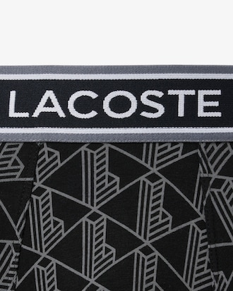 Monogram Print Stretch Cotton Trunks