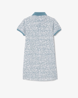 Vestido polo de algodón estampado para niña