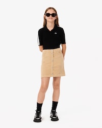 Kids' Buttoned Velour Skirt