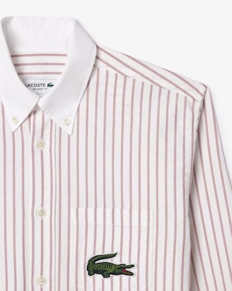 Camisa Oxford de corte relajado a rayas