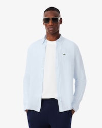 Camisa De Lino De Corte Regular Para Hombre