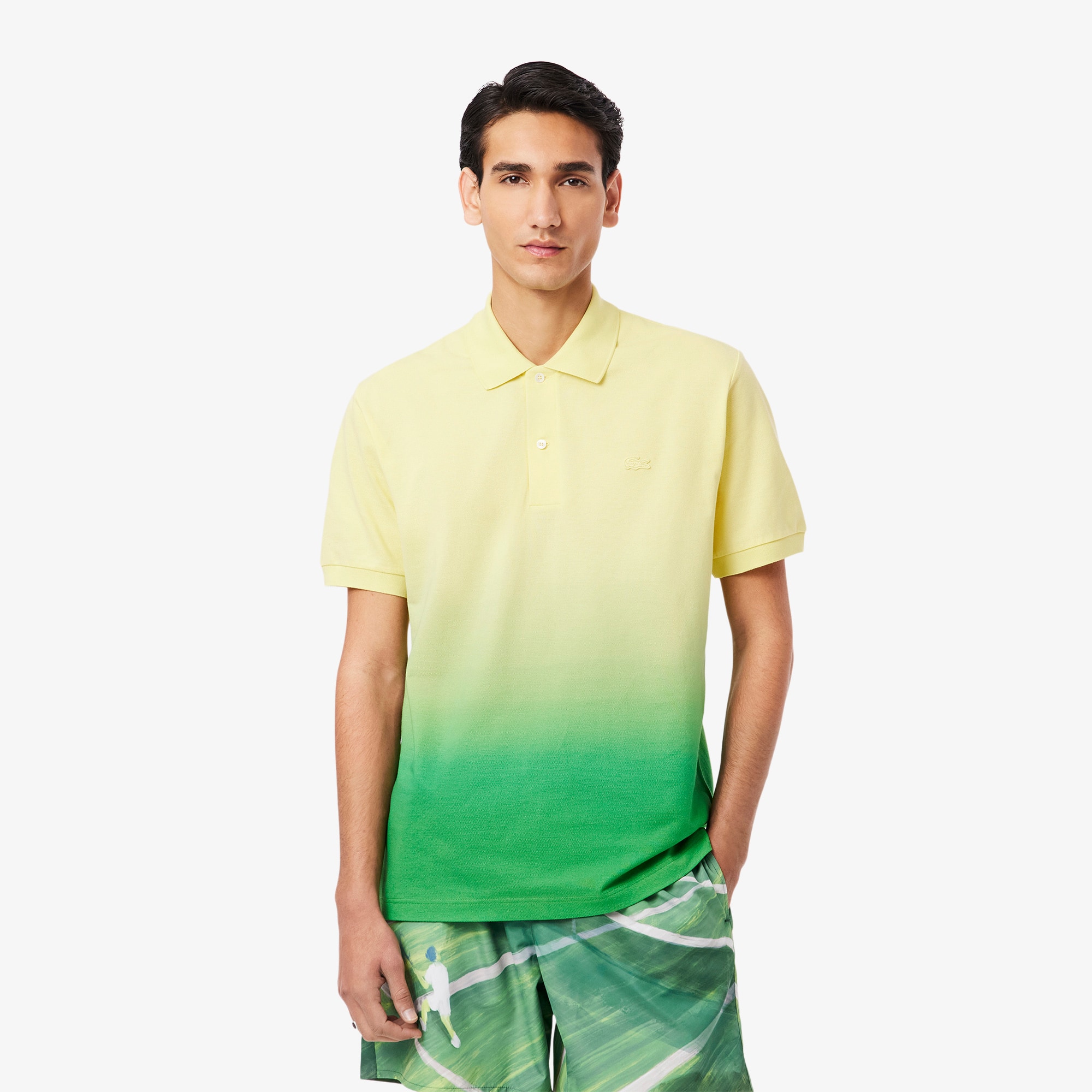 Men's Classic Fit Ombré Print L.12.12 Polo - Polo Shirts