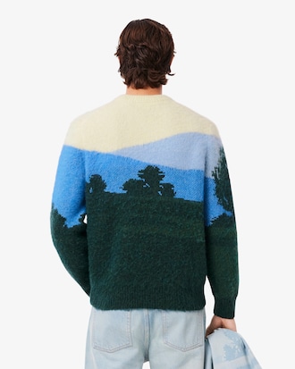 Men's Landscape Alpaca Wool Sweater