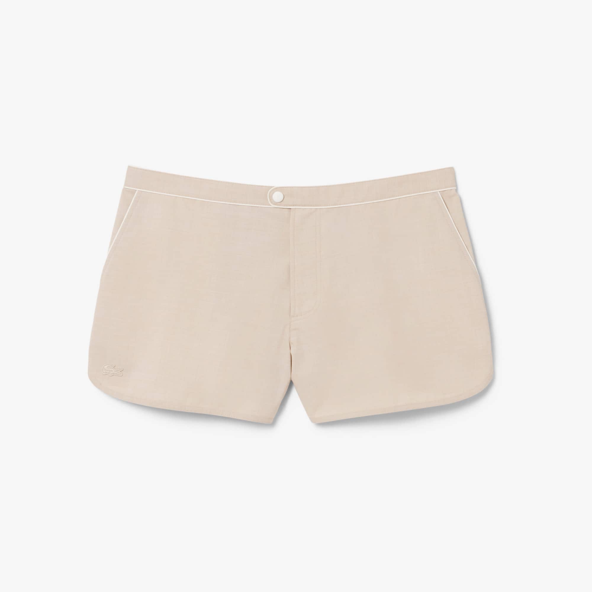 Runway Trim Accent Technical Fabric Shorts