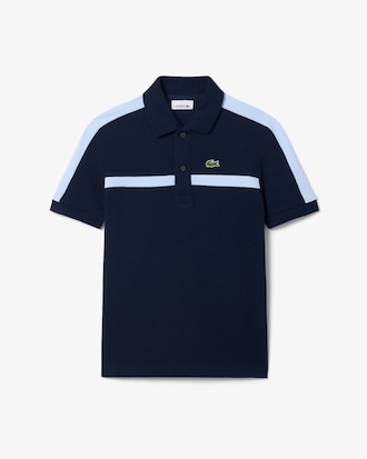 Polo Petit Piqu&eacute; color-block