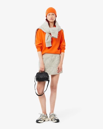 Women's Reversible Embroidered Quilted Mini Skirt
